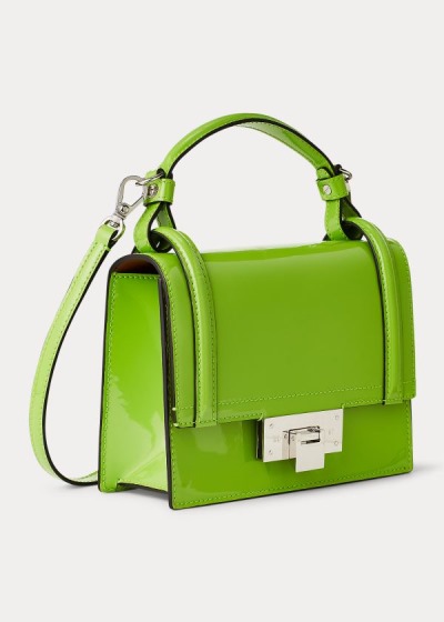 Bolsos Ralph Lauren Mujer Verdes - Patent Mini Hinge-Lock - LVMXD7658